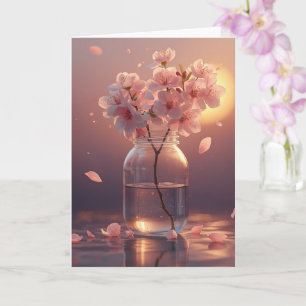 Carte postale de fleurs de cerisier - Sakur élégan