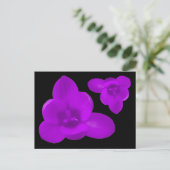 Carte postale de fleurs de crocus pourpre (Debout devant)