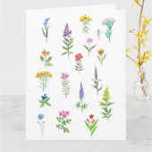 carte postale de fleurs de jardin (Fleur jaune)