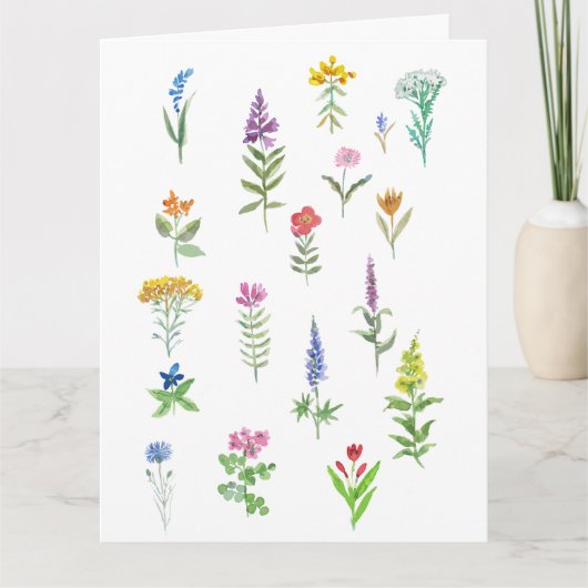 carte postale de fleurs de jardin (Devant)