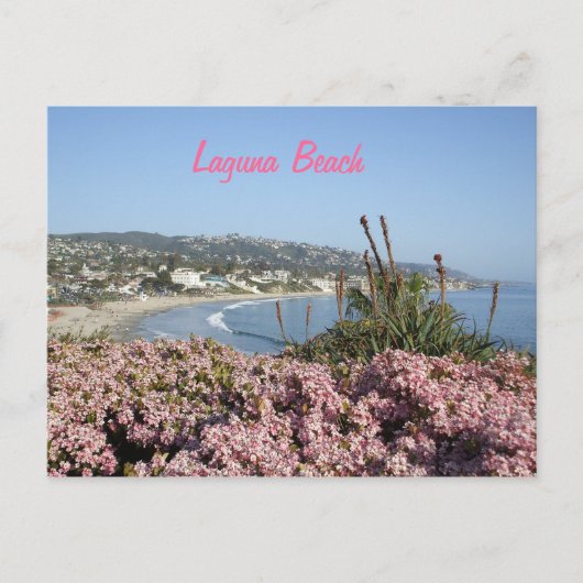 Carte postale de fleurs de Laguna Beach (Devant)