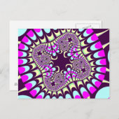 Carte postale de fleurs de peinture native personn (Devant / Derrière)