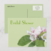 carte postale de fleurs de pomme de douche (Devant / Derrière)