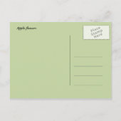 carte postale de fleurs de pomme de douche (Dos)