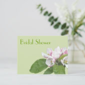 carte postale de fleurs de pomme de douche (Debout devant)