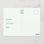 Carte postale de fleurs d'iris (Dos)