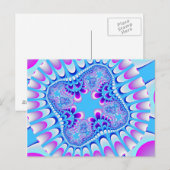 Carte postale de fleurs gelées personnalisée (Devant / Derrière)