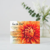 Carte postale de fleurs pour réserver la date - No (Debout devant)