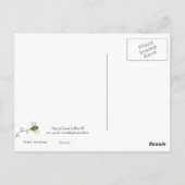 Carte postale de fleurs roses (Dos)