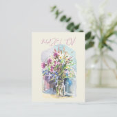 Carte postale de fleurs sauvages (Debout devant)
