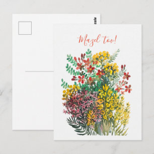 Carte postale de fleurs sauvages