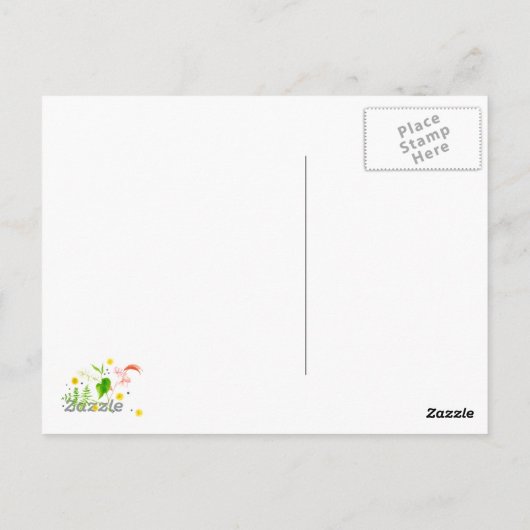 carte postale de flou aquarelle (Dos)