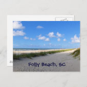 Carte postale de Folly Beach (Devant / Derrière)