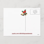 Carte postale de fondant de Jingle Bell (Dos)