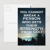 Carte postale de force de Dieu (Devant / Derrière)