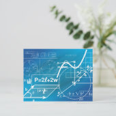 carte postale de formule géométrique (Debout devant)