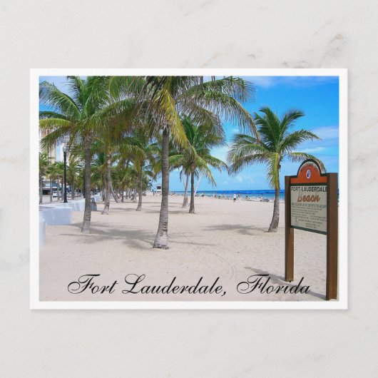 Carte postale de Fort Lauderdale Beach Florida (Devant)