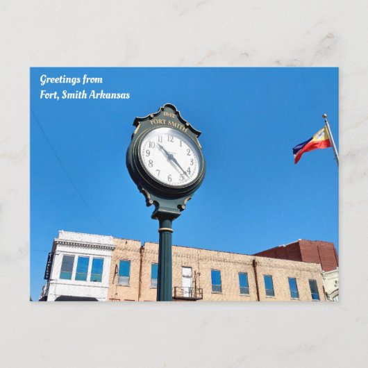 Carte postale de Fort Smith, Arkansas (Devant)