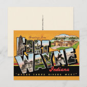 Carte postale de Fort Wayne IN (Devant / Derrière)