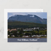 Carte postale de Fort William, Écosse (Devant / Derrière)