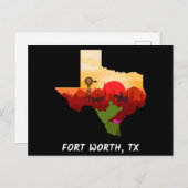Carte postale de Fort Worth (Devant / Derrière)