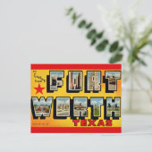 Carte postale de Fort Worth TX (Debout devant)