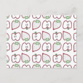 Carte postale de fraise à la pomme (Devant)