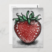 Carte postale de fraise mûre (Devant / Derrière)