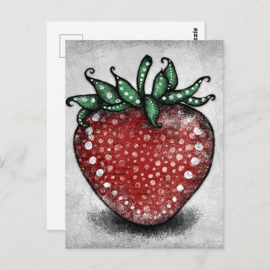 Carte postale de fraise mûre (Devant / Derrière)