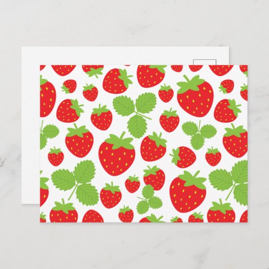 Carte postale de fraises (Devant / Derrière)