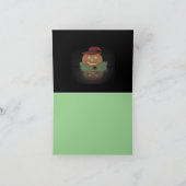 Carte postale de French Bulldog Halloween (Intérieur)