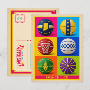 Carte postale de French Lick Indiana Basketball Vi
