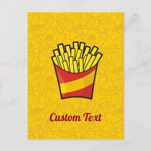 Carte postale de frites (Devant)