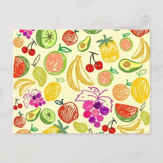 Carte postale de fruits mélangés (Devant)