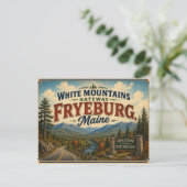 Carte postale de Fryeburg Maine Montagnes Blanches (Debout devant)