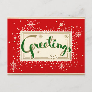 Carte postale de Fun Retro Christmas