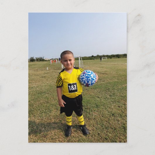 Carte postale de future star de football (Devant)