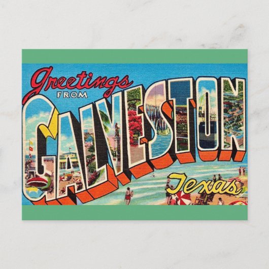 Carte postale de Galveston Texas (Devant)