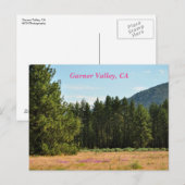 Carte postale de Garner Valley, CA (Devant / Derrière)