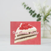 Carte postale de gâteau à la crème de glace (Debout devant)