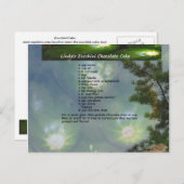 Carte postale de gâteau au chocolat à la courgette (Devant / Derrière)