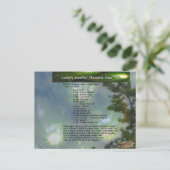 Carte postale de gâteau au chocolat à la courgette (Debout devant)