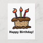 Carte postale de gâteau d'anniversaire (Devant)