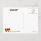 Carte postale de gâteau de chocolat de la grâce (Dos)