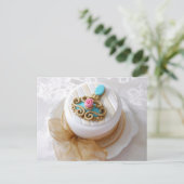 Carte postale de gâteau de style vintage (Debout devant)