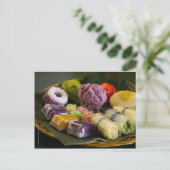 Carte postale de gâteau traditionnel indonésien (Debout devant)