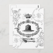 Carte postale de gâteau vintage (Devant / Derrière)
