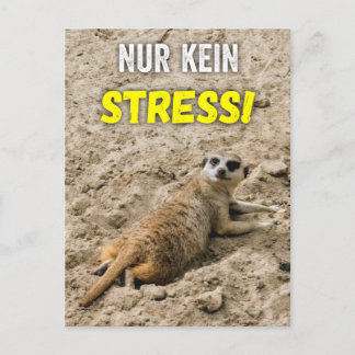Carte postale de géant "Pas de stress !" Carte pos