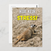 Carte postale de géant "Pas de stress !" Carte pos (Devant / Derrière)