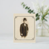 Carte postale de gentleman victorien (Debout devant)